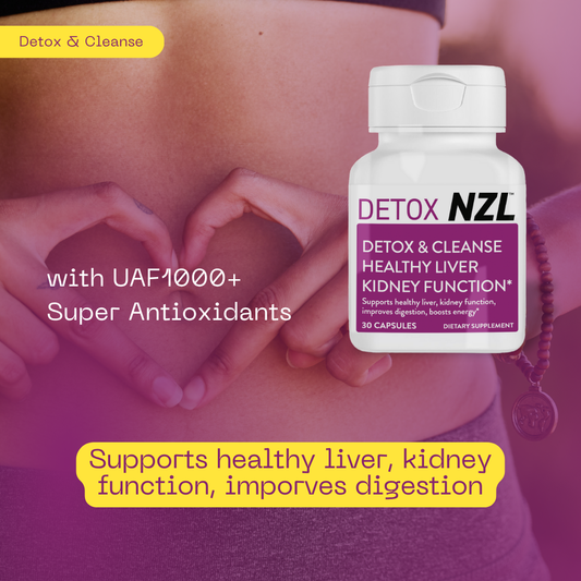 Detox NZL for Healthy Liver & Kidney Functions, Boosts Energy, 30 capsules