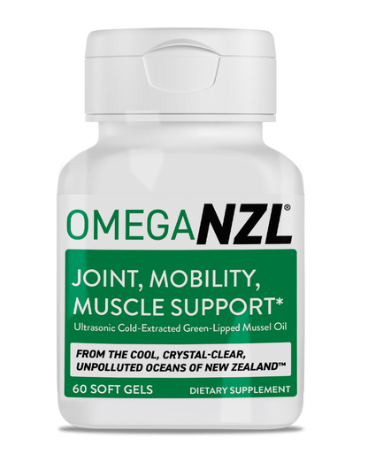 OmegaNZL Natural Joint Pain Relief Supplement, Green Lipped Mussel Oil,  60 Capsules